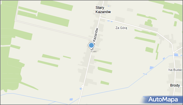 Stary Kazanów, Stary Kazanów, mapa Stary Kazanów