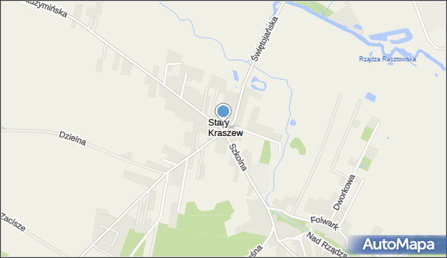 Stary Kraszew, Stary Kraszew, mapa Stary Kraszew