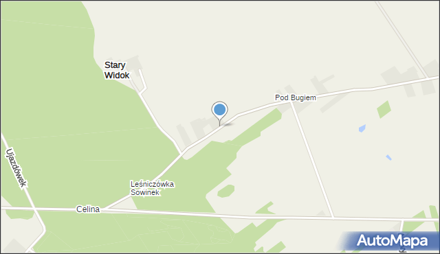 Stary Widok, Stary Widok, mapa Stary Widok