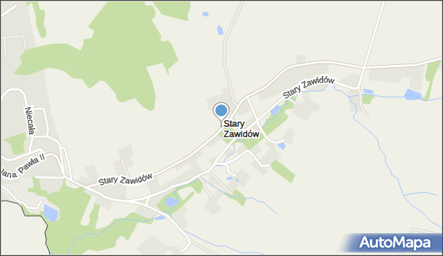 Stary Zawidów, Stary Zawidów, mapa Stary Zawidów