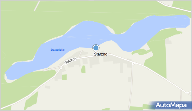 Starzno, Starzno, mapa Starzno