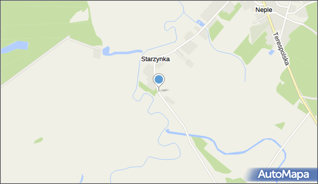 Starzynka, Starzynka, mapa Starzynka