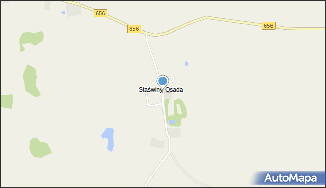 Staświny-Osada, Staświny-Osada, mapa Staświny-Osada