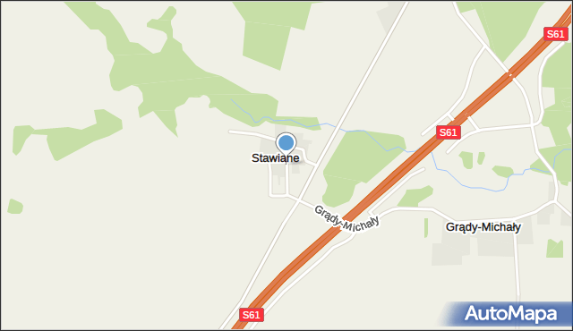 Stawiane, Stawiane, mapa Stawiane