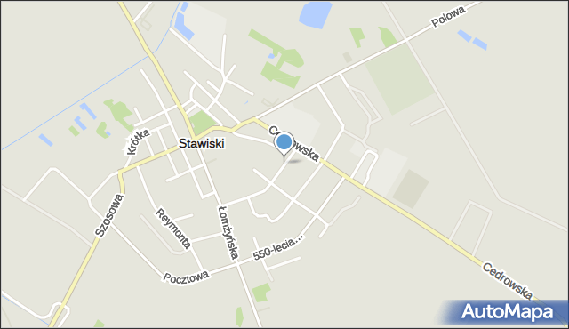 Stawiski, Steczkowskiego Stanisława, płk., mapa Stawiski