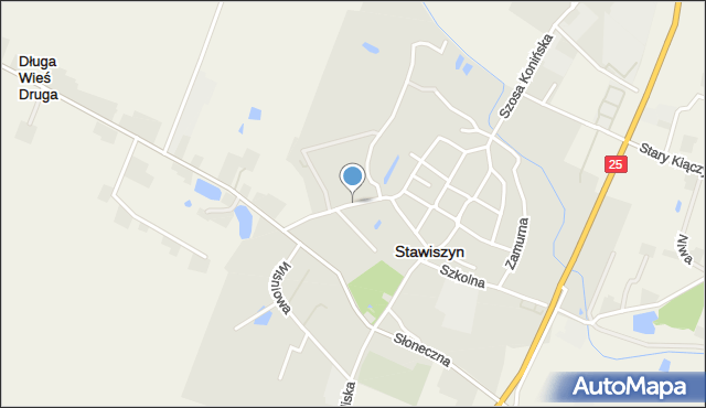 Stawiszyn powiat kaliski, Starościńska, mapa Stawiszyn powiat kaliski