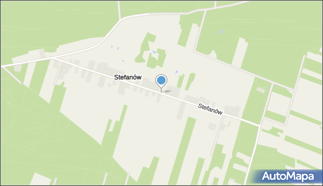 Stefanów gmina Przytyk, Stefanów, mapa Stefanów gmina Przytyk