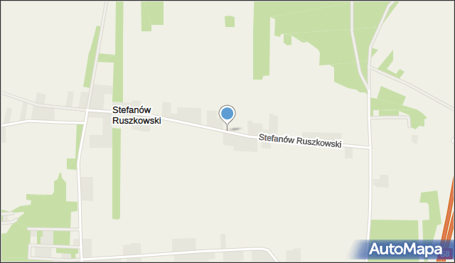 Stefanów Ruszkowski, Stefanów Ruszkowski, mapa Stefanów Ruszkowski