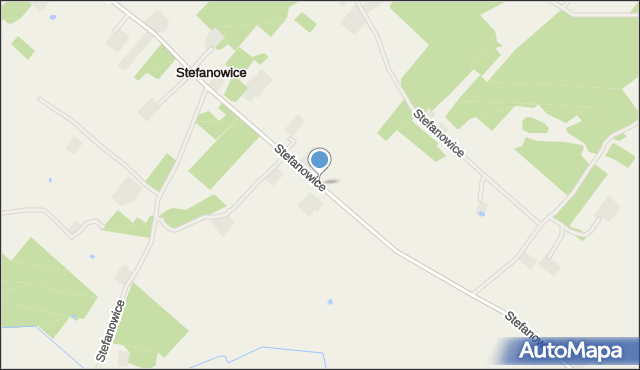 Stefanowice gmina Zbąszyń, Stefanowice, mapa Stefanowice gmina Zbąszyń