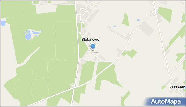 Stefanowo gmina Babiak, Stefanowo, mapa Stefanowo gmina Babiak