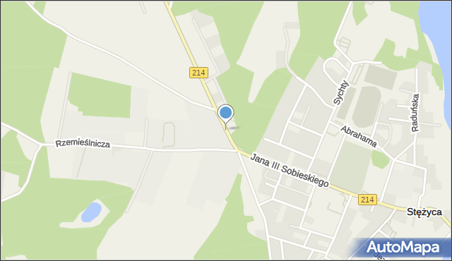 Stężyca powiat kartuski, Stężyca, mapa Stężyca powiat kartuski