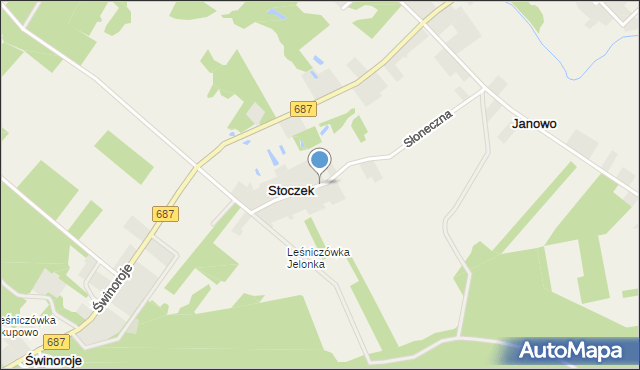 Stoczek gmina Narewka, Stoczek, mapa Stoczek gmina Narewka