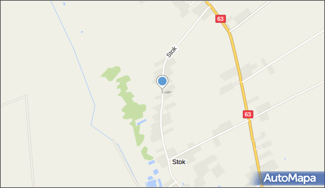 Stok gmina Ulan-Majorat, Stok, mapa Stok gmina Ulan-Majorat