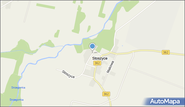 Stoszyce, Stoszyce, mapa Stoszyce