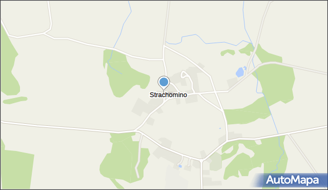 Strachomino, Strachomino, mapa Strachomino