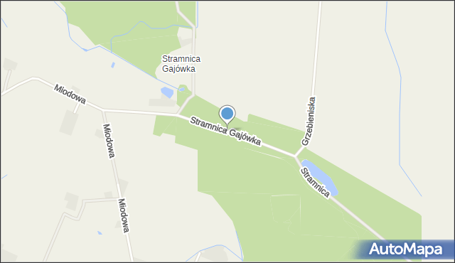 Stramnica Gajówka, Stramnica Gajówka, mapa Stramnica Gajówka