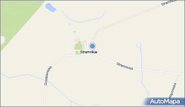 Stramnica gmina Kaźmierz, Stramnica, mapa Stramnica gmina Kaźmierz