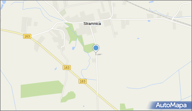 Stramnica gmina Kołobrzeg, Stramnica, mapa Stramnica gmina Kołobrzeg