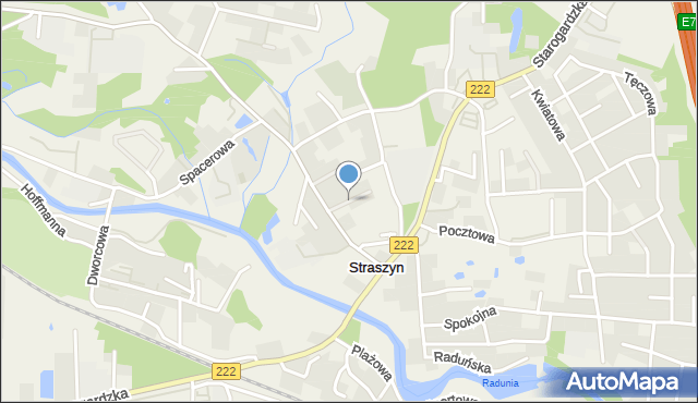 Straszyn, Stokrotki, mapa Straszyn