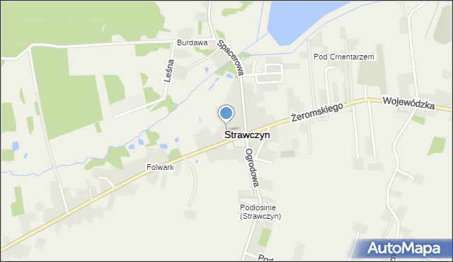 Strawczyn, Stara, mapa Strawczyn