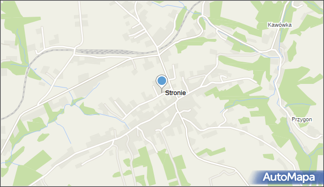 Stronie gmina Stryszów, Stronie, mapa Stronie gmina Stryszów
