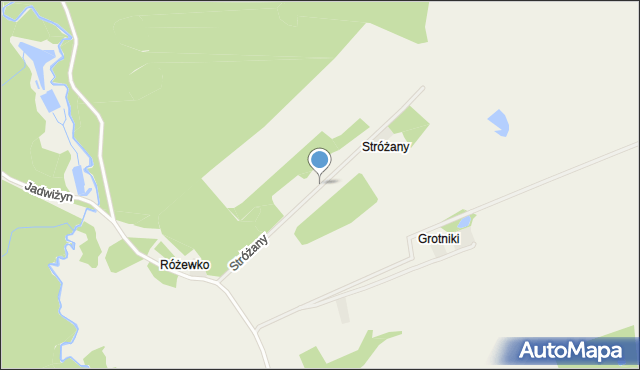 Stróżany, Stróżany, mapa Stróżany