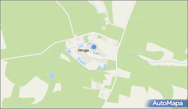 Struga gmina Bytnica, Struga, mapa Struga gmina Bytnica