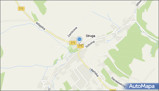 Struga gmina Stare Bogaczowice, Struga, mapa Struga gmina Stare Bogaczowice
