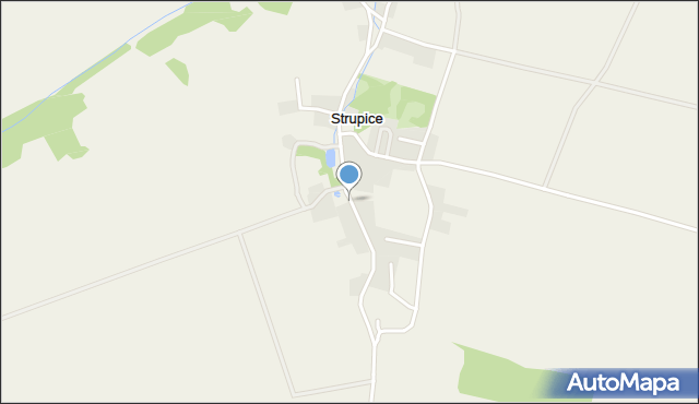 Strupice gmina Chojnów, Strupice, mapa Strupice gmina Chojnów