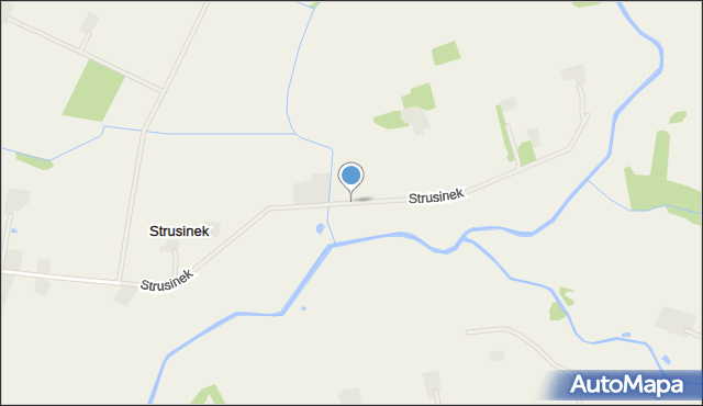 Strusinek, Strusinek, mapa Strusinek