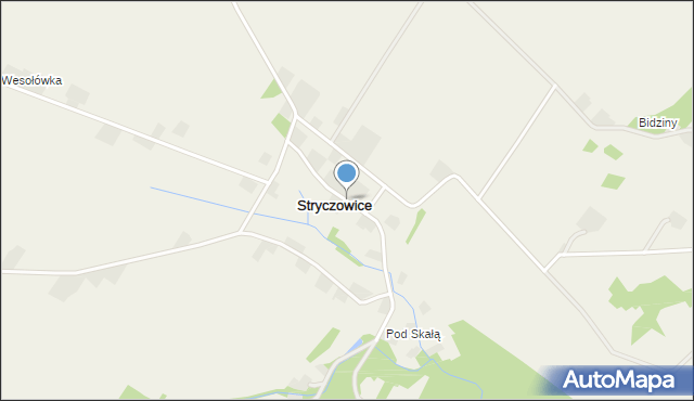 Stryczowice, Stryczowice, mapa Stryczowice