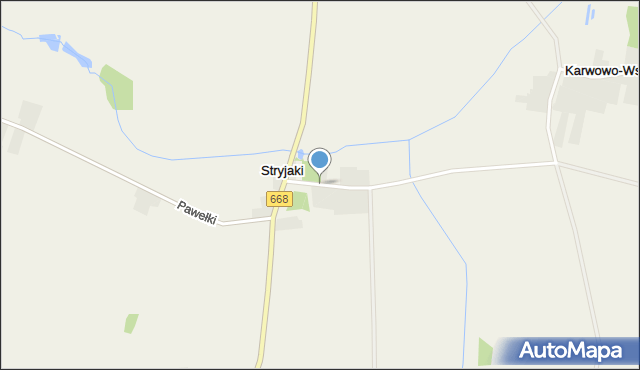 Stryjaki, Stryjaki, mapa Stryjaki