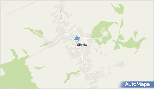 Stryjów, Stryjów, mapa Stryjów