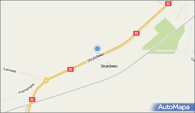 Strykówko, Strykówko, mapa Strykówko