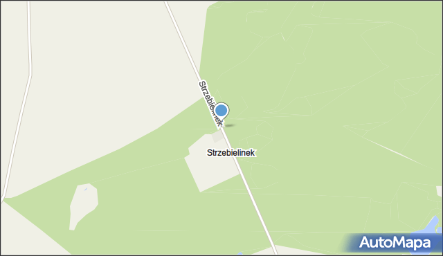 Strzebielinko, Strzebielinek, mapa Strzebielinko