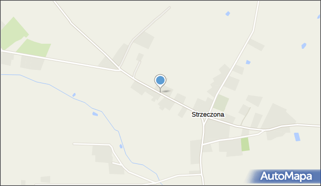 Strzeczona, Strzeczona, mapa Strzeczona