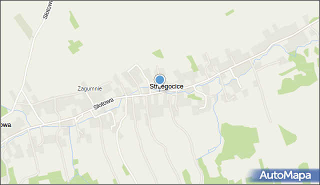 Strzegocice, Strzegocice, mapa Strzegocice