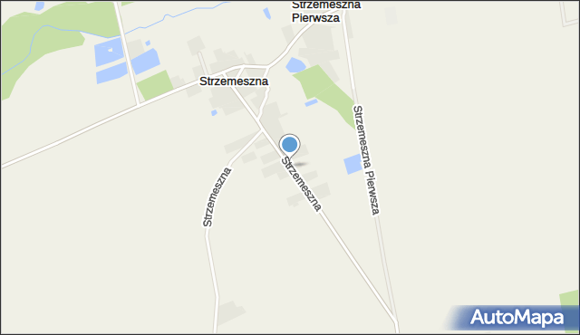 Strzemeszna, Strzemeszna, mapa Strzemeszna