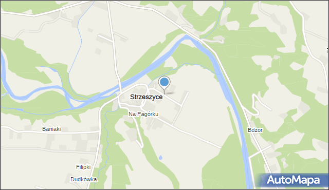 Strzeszyce, Strzeszyce, mapa Strzeszyce