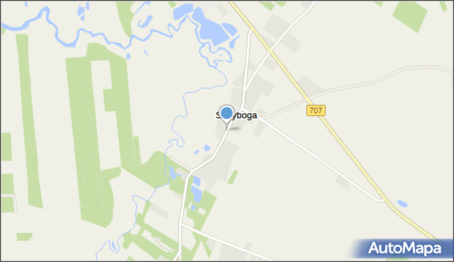 Strzyboga, Strzyboga, mapa Strzyboga