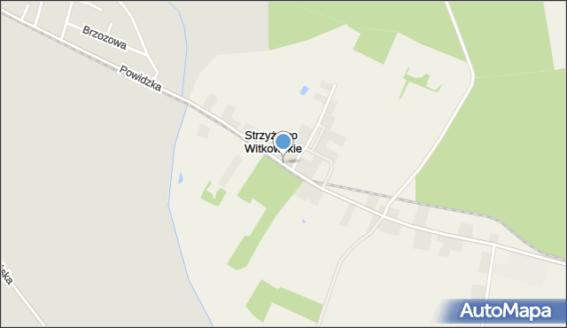 Strzyżewo Witkowskie, Strzyżewo Witkowskie, mapa Strzyżewo Witkowskie