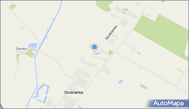 Studzianka gmina Łomazy, Studzianka, mapa Studzianka gmina Łomazy