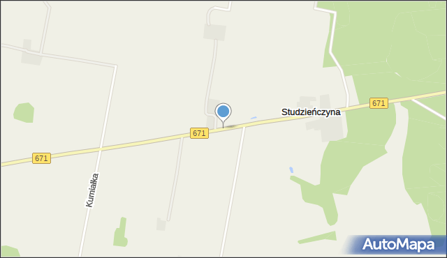 Studzieńczyna, Studzieńczyna, mapa Studzieńczyna