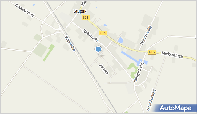 Stupsk, Staszica Stanisława, mapa Stupsk