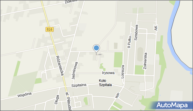 Suszno, Stokrotki, mapa Suszno