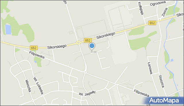 Suwałki, Stefana Batorego, mapa Suwałk