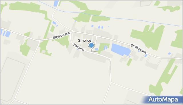 Swędów, Strykowska, mapa Swędów