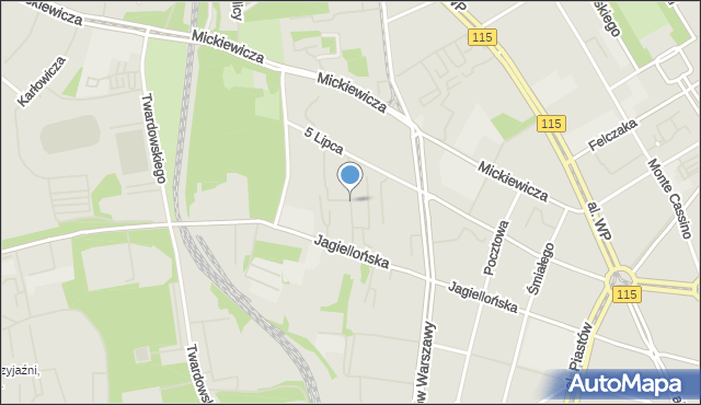 Szczecin, Strzelecka, mapa Szczecina