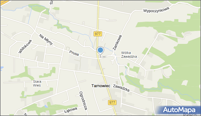 Tarnowiec gmina Tarnów, Stara, mapa Tarnowiec gmina Tarnów