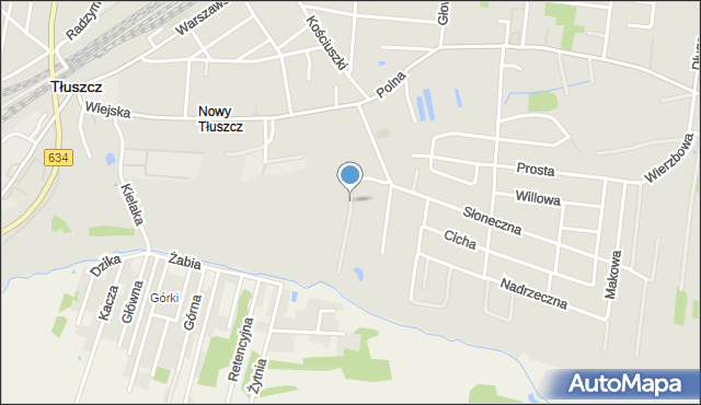 Tłuszcz powiat wołomiński, Strumykowa, mapa Tłuszcz powiat wołomiński